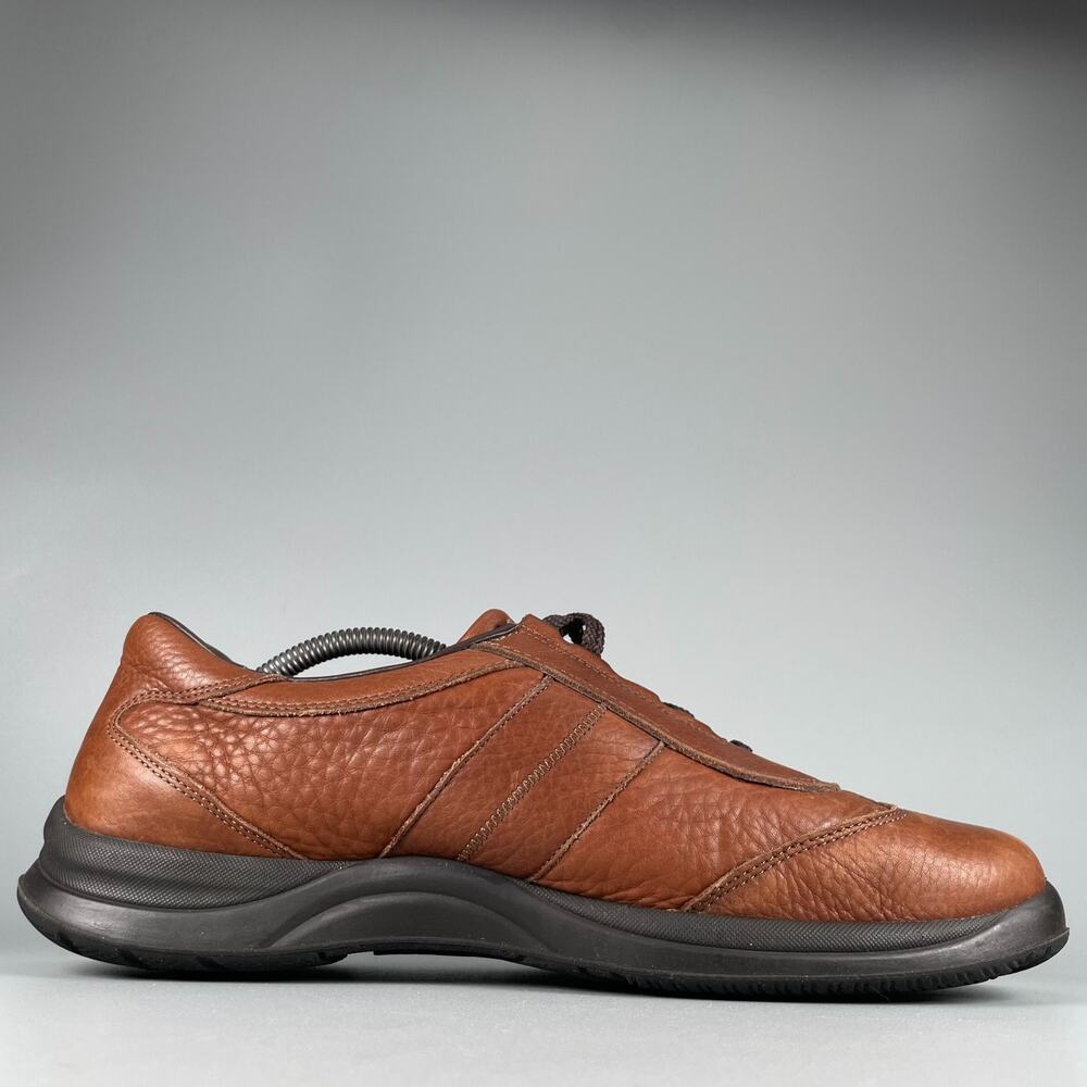 MEPHISTO Runoff Men's 10.5 Brown Leather Sneakers Comfort Lace Up Walking Shoes - Picture 5 of 9